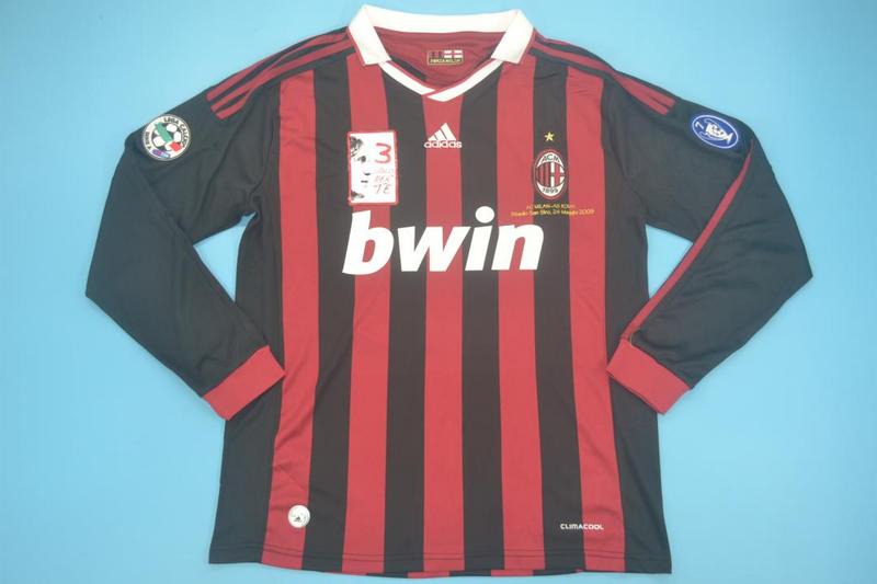 AAA Quality AC Milan 09/10 Home Maldini Retired Long Jersey